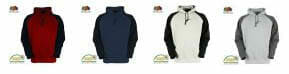 Ansicht lieferbarer Farben Baseball-Sweatshirt mit Kapuze