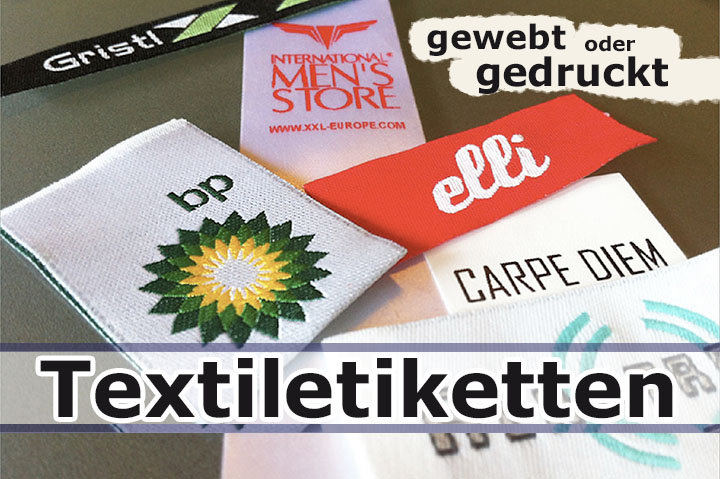 Textiletiketten & Wäscheetiketten