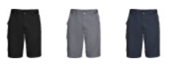 RUSSELL 002M Shorts - lieferbare Farben: schwarz, navy, grau