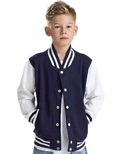 Just Hoods® Kids´ Varsity Jacket