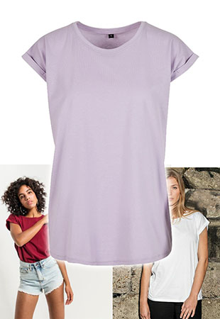Ladies Extended Shoulder Tee BY021 Ladies Tee BY021 | Build Your Brand