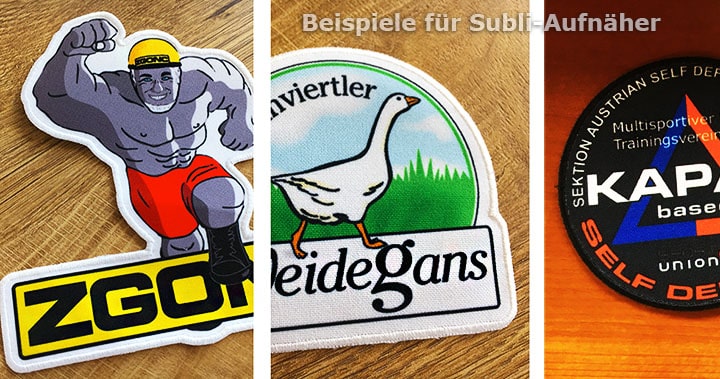 Sublimationsaufnäher – Fotoartige Patches