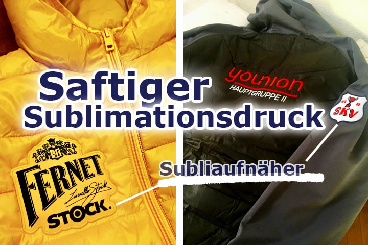 Sublimationsdruck direkt oder auf Patches - detailreich & farbenfroh